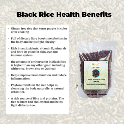 Black Rice [Highest Soluble Dietary High Fiber Rice with High Protein, Low Glycemic Index (GI)]