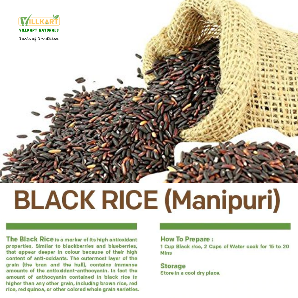 Black Rice [Highest Soluble Dietary High Fiber Rice with High Protein, Low Glycemic Index (GI)]